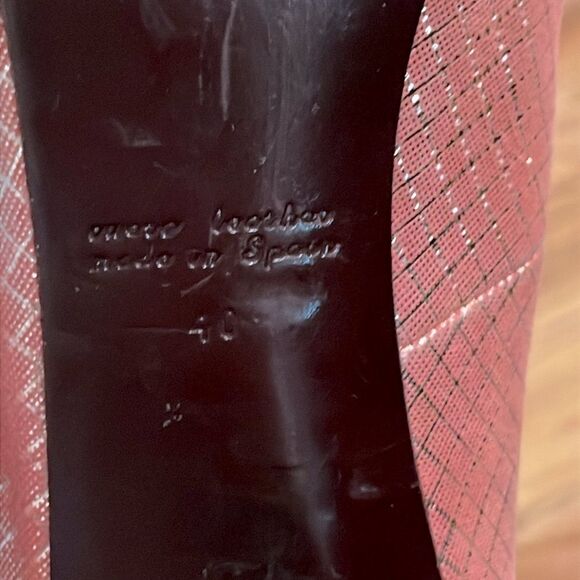 Chie Mihara Pink metallic Mary Jane Heels size 40/US 9-9.5 - Picture 9 of 10